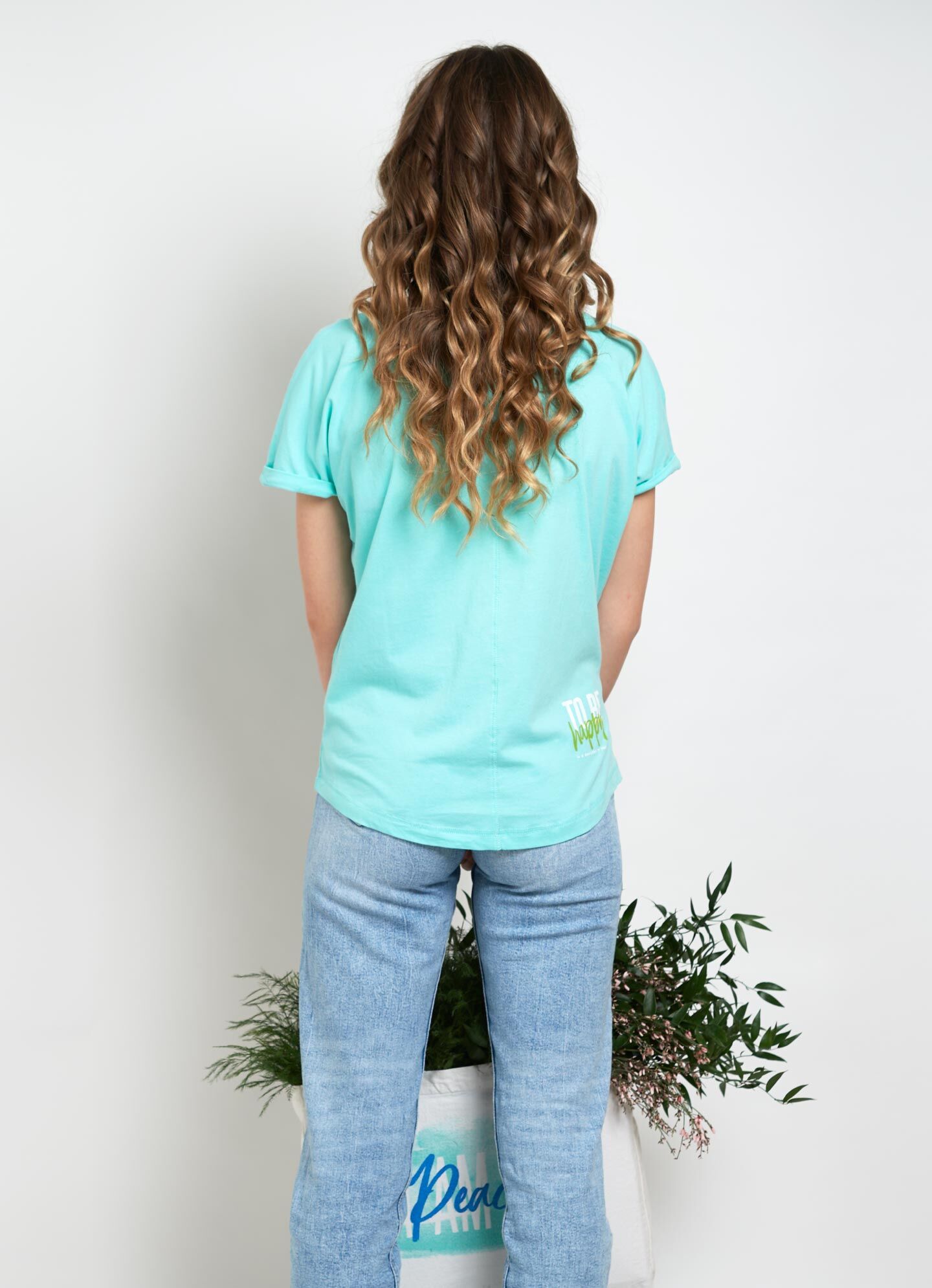sparkles of light boxy t shirt 115 3 turquoise rear 01584 w